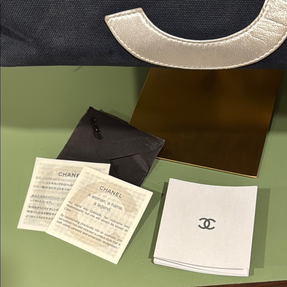 CHANEL Coco Mark No.5 Tote Bag, navy - Picture 13 of 15